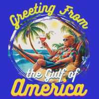 Greeting From The Gulf Of Usa America Trump Women's V-Neck T-Shirt