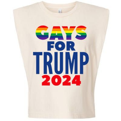 Gays For Trump 2024 Election Garment-Dyed Women's Muscle Tee