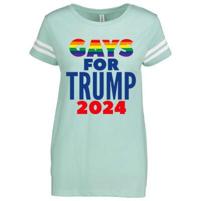 Gays For Trump 2024 Election Enza Ladies Jersey Football T-Shirt