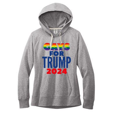 Gays For Trump 2024 Election Women's Fleece Hoodie