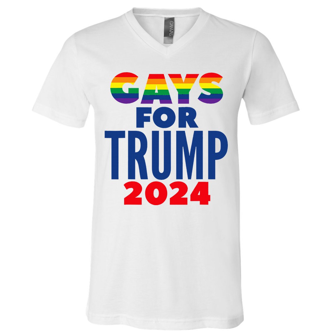 Gays For Trump 2024 Election V-Neck T-Shirt