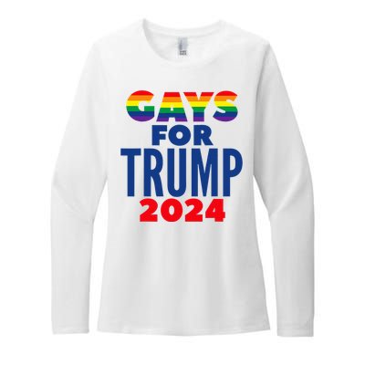 Gays For Trump 2024 Election Womens CVC Long Sleeve Shirt