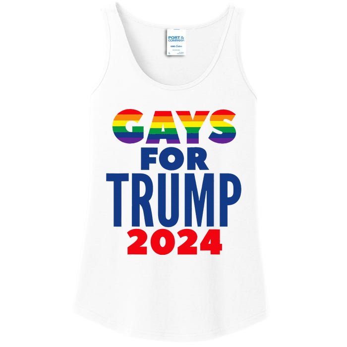 Gays For Trump 2024 Election Ladies Essential Tank