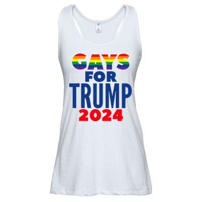 Gays For Trump 2024 Election Ladies Essential Flowy Tank