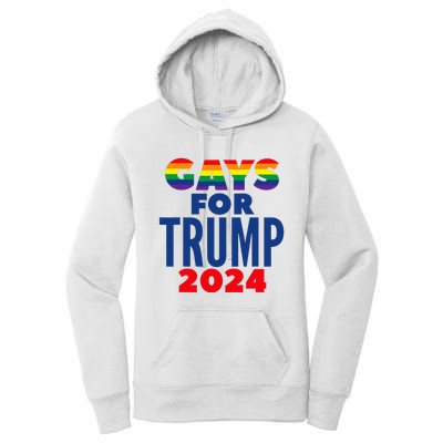 Gays For Trump 2024 Election Women's Pullover Hoodie