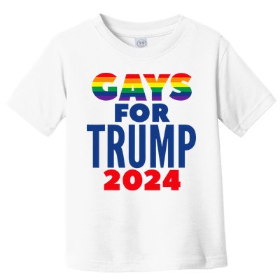 Gays For Trump 2024 Election Toddler T-Shirt