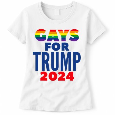 Gays For Trump 2024 Election Womens T-Shirt