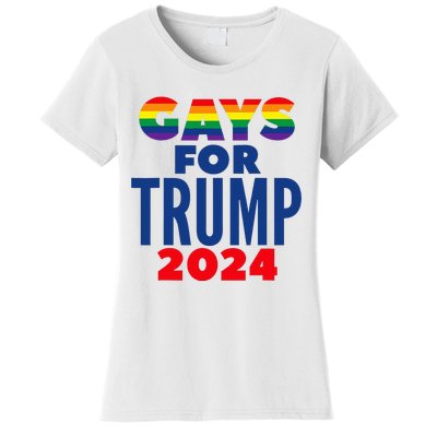 Gays For Trump 2024 Election Women's T-Shirt