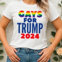 Gays For Trump 2024 Election Womens T-Shirt