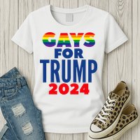 Gays For Trump 2024 Election Womens T-Shirt