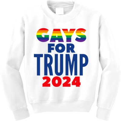 Gays For Trump 2024 Election Kids Sweatshirt