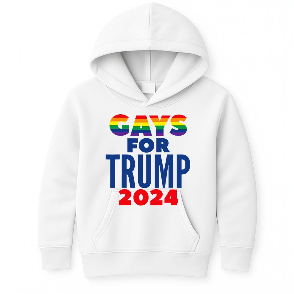 Gays For Trump 2024 Election Kids Hoodie