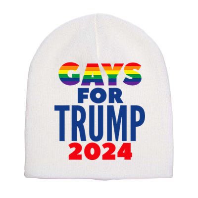 Gays For Trump 2024 Election Short Acrylic Beanie