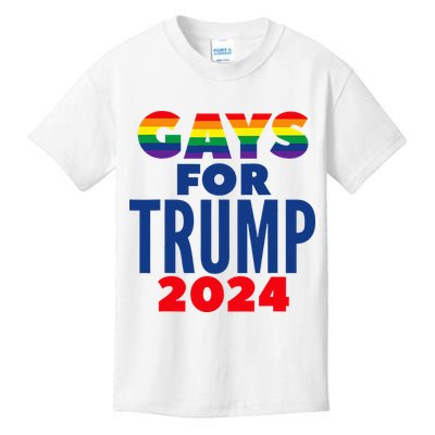 Gays For Trump 2024 Election Kids T-Shirt