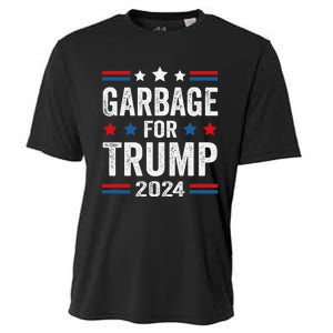 Garbage For Trump 2024 Trump Supporter Cooling Performance Crew T-Shirt