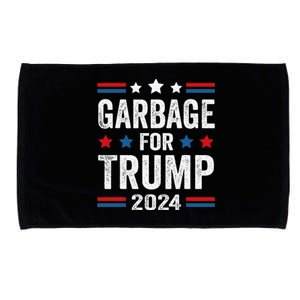 Garbage For Trump 2024 Trump Supporter Microfiber Hand Towel