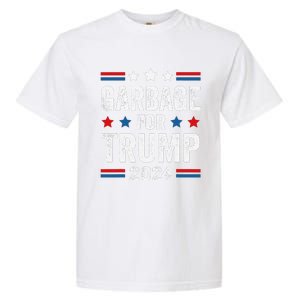 Garbage For Trump 2024 Trump Supporter Garment-Dyed Heavyweight T-Shirt