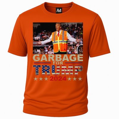 Garbage For Trump 2024 Trump Supporter Cooling Performance Crew T-Shirt