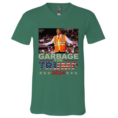 Garbage For Trump 2024 Trump Supporter V-Neck T-Shirt