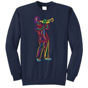 Gifts For Trumpeter Jazz Music Musician Trumpet Tall Sweatshirt