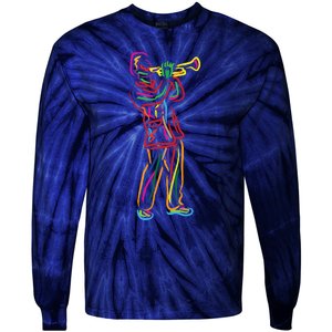 Gifts For Trumpeter Jazz Music Musician Trumpet Tie-Dye Long Sleeve Shirt