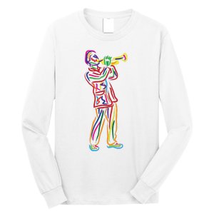 Gifts For Trumpeter Jazz Music Musician Trumpet Long Sleeve Shirt