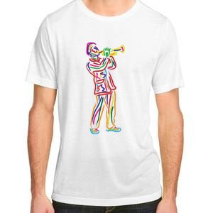 Gifts For Trumpeter Jazz Music Musician Trumpet Adult ChromaSoft Performance T-Shirt