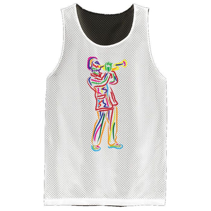 Gifts For Trumpeter Jazz Music Musician Trumpet Mesh Reversible Basketball Jersey Tank