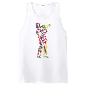 Gifts For Trumpeter Jazz Music Musician Trumpet PosiCharge Competitor Tank