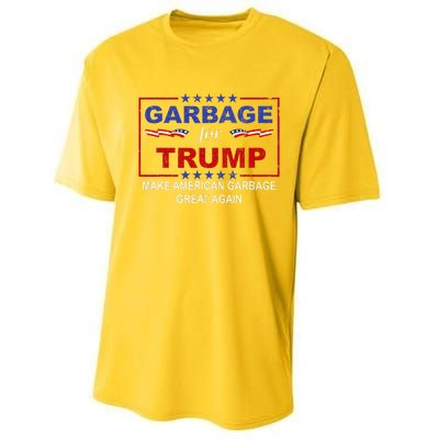 Garbage For Trump Make American Garbage Great Again Performance Sprint T-Shirt