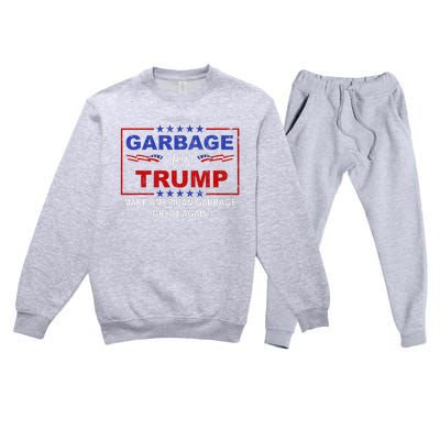 Garbage For Trump Make American Garbage Great Again Premium Crewneck Sweatsuit Set