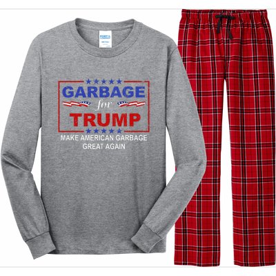 Garbage For Trump Make American Garbage Great Again Long Sleeve Pajama Set