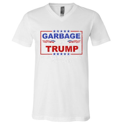 Garbage For Trump Make American Garbage Great Again V-Neck T-Shirt