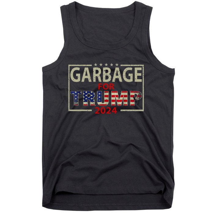 Garbage For Trump 2024 Trump Supporter Tank Top