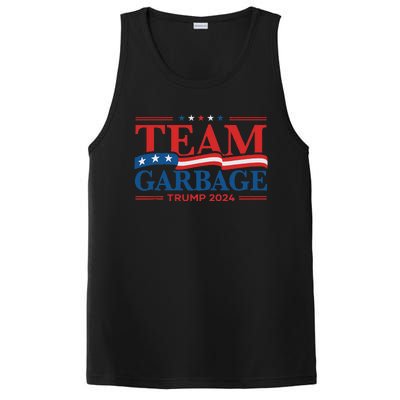 Garbage For Trump 2024 Usa Flag Vintage PosiCharge Competitor Tank