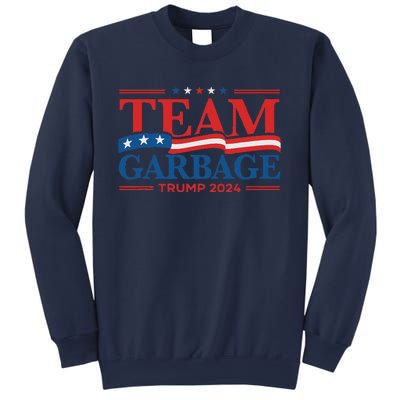 Garbage For Trump 2024 Usa Flag Vintage Sweatshirt