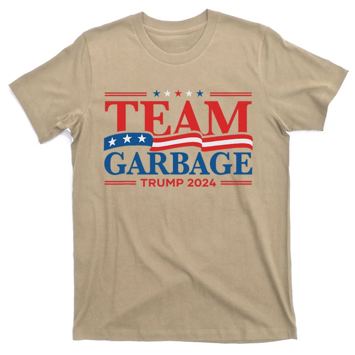 Garbage For Trump 2024 Usa Flag Vintage T-Shirt