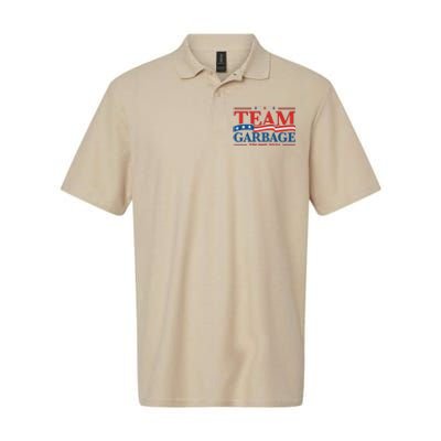 Garbage For Trump 2024 Usa Flag Vintage Softstyle Adult Sport Polo