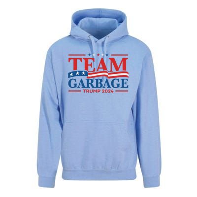 Garbage For Trump 2024 Usa Flag Vintage Unisex Surf Hoodie