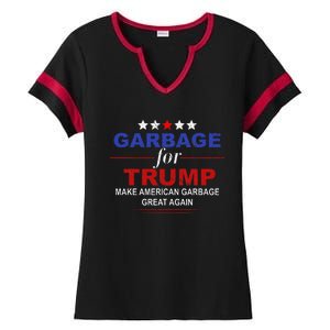 Garbage For Trump Make American Garbage Great Again Ladies Halftime Notch Neck Tee