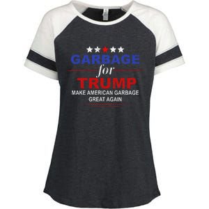 Garbage For Trump Make American Garbage Great Again Enza Ladies Jersey Colorblock Tee