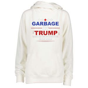 Garbage For Trump Make American Garbage Great Again Womens Funnel Neck Pullover Hood