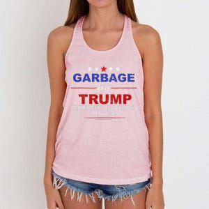 Garbage For Trump Make American Garbage Great Again Women's Knotted Racerback Tank