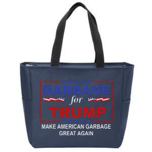 Garbage For Trump Make American Garbage Great Again Zip Tote Bag