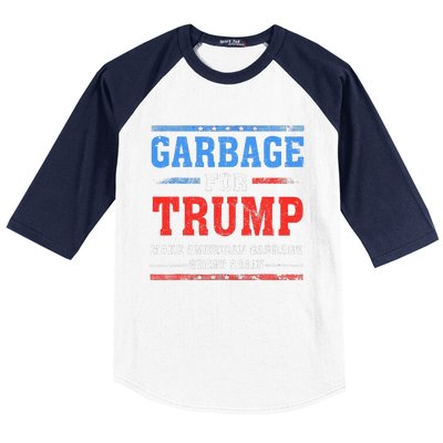 Garbage For Trump Make American Garbage Great Again Baseball Sleeve Shirt