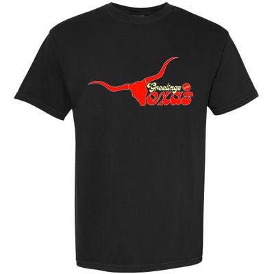 Greetings From Texas Longhorn Logo Garment-Dyed Heavyweight T-Shirt