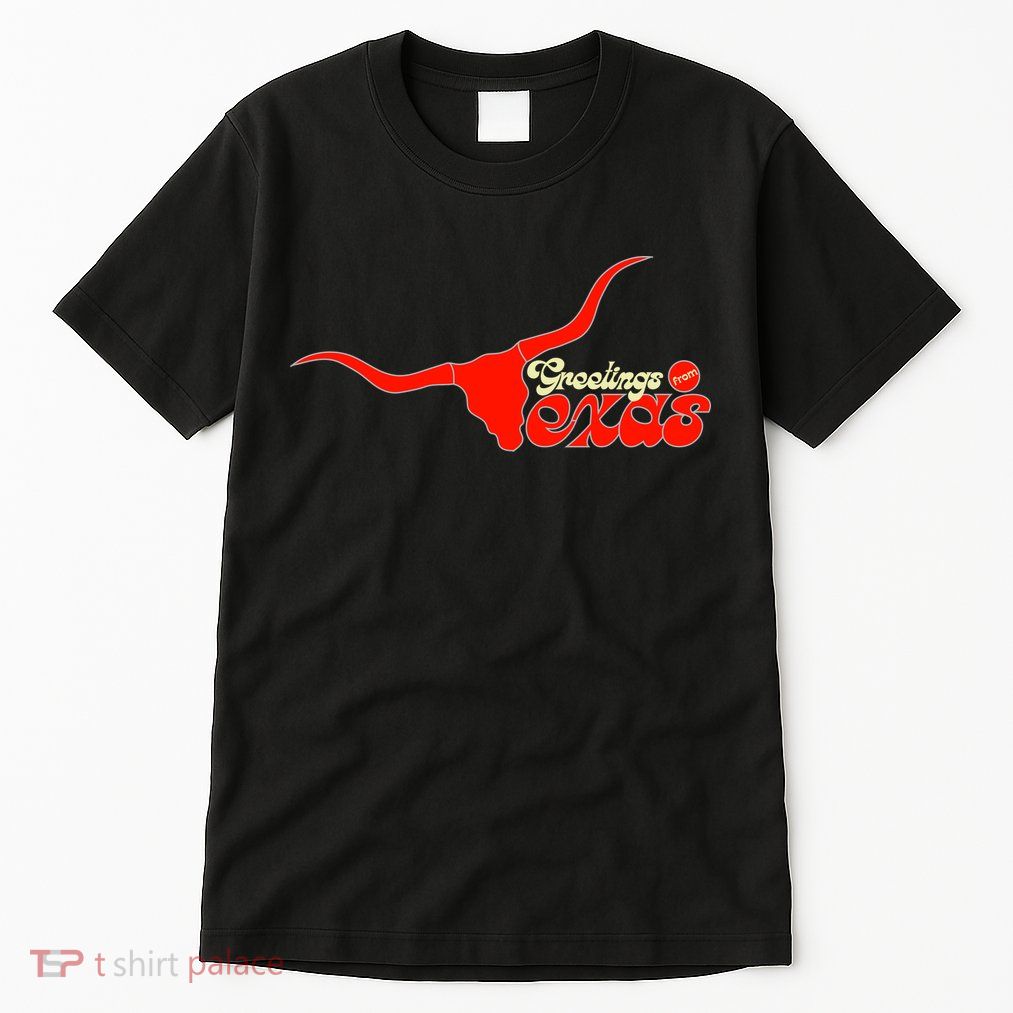 Greetings From Texas Longhorn Logo Tall T-Shirt