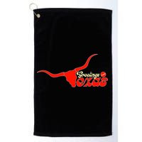 Greetings From Texas Longhorn Logo Golf Towel