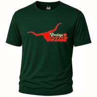 Greetings From Texas Longhorn Logo Cooling Performance Crew T-Shirt