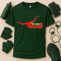 Greetings From Texas Longhorn Logo Cooling Performance Crew T-Shirt